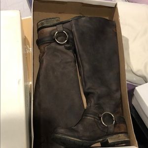 Steve Madden Black Judgement Tall Shaft Boots